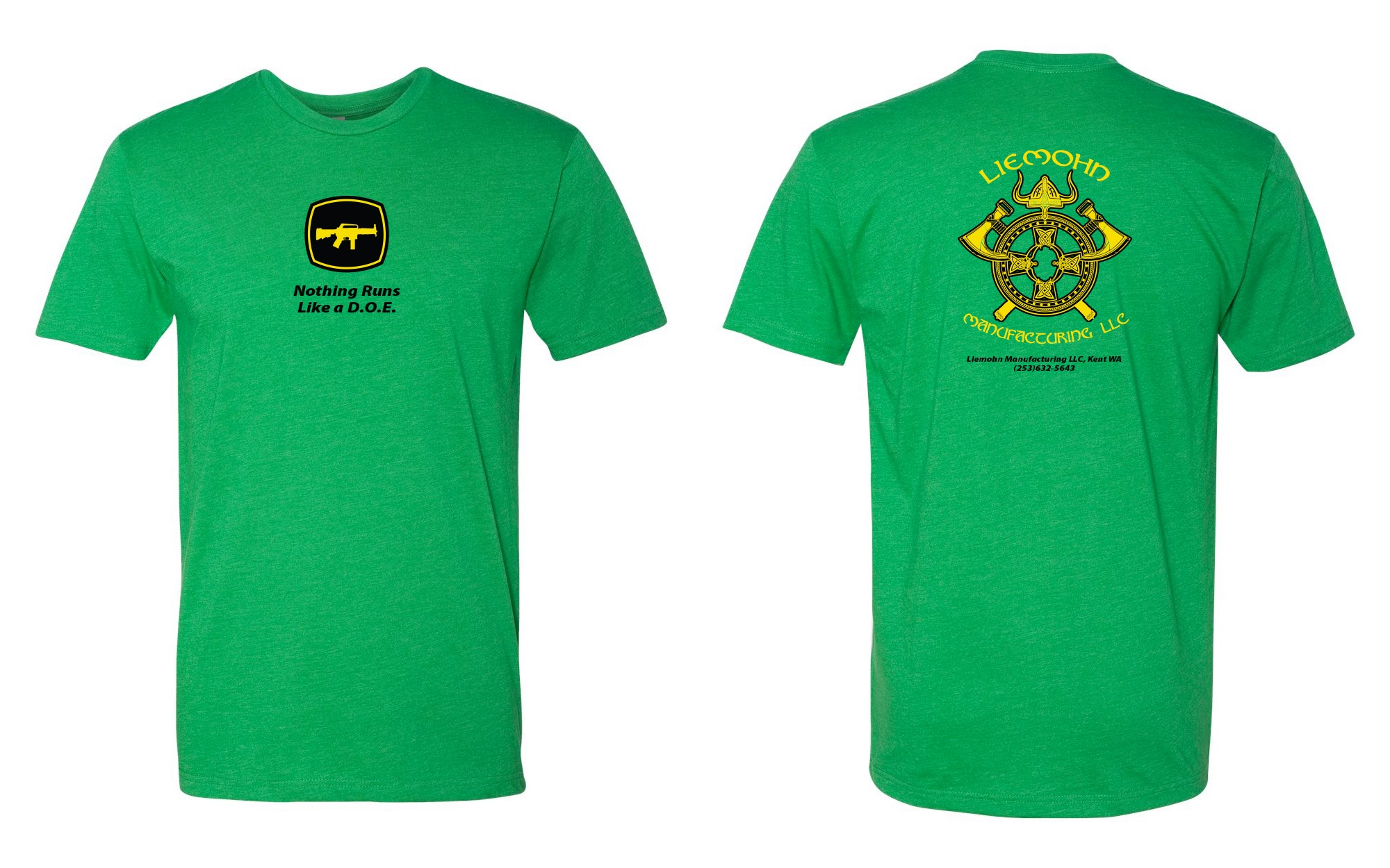 DOE shirts printed on 100% cotton
