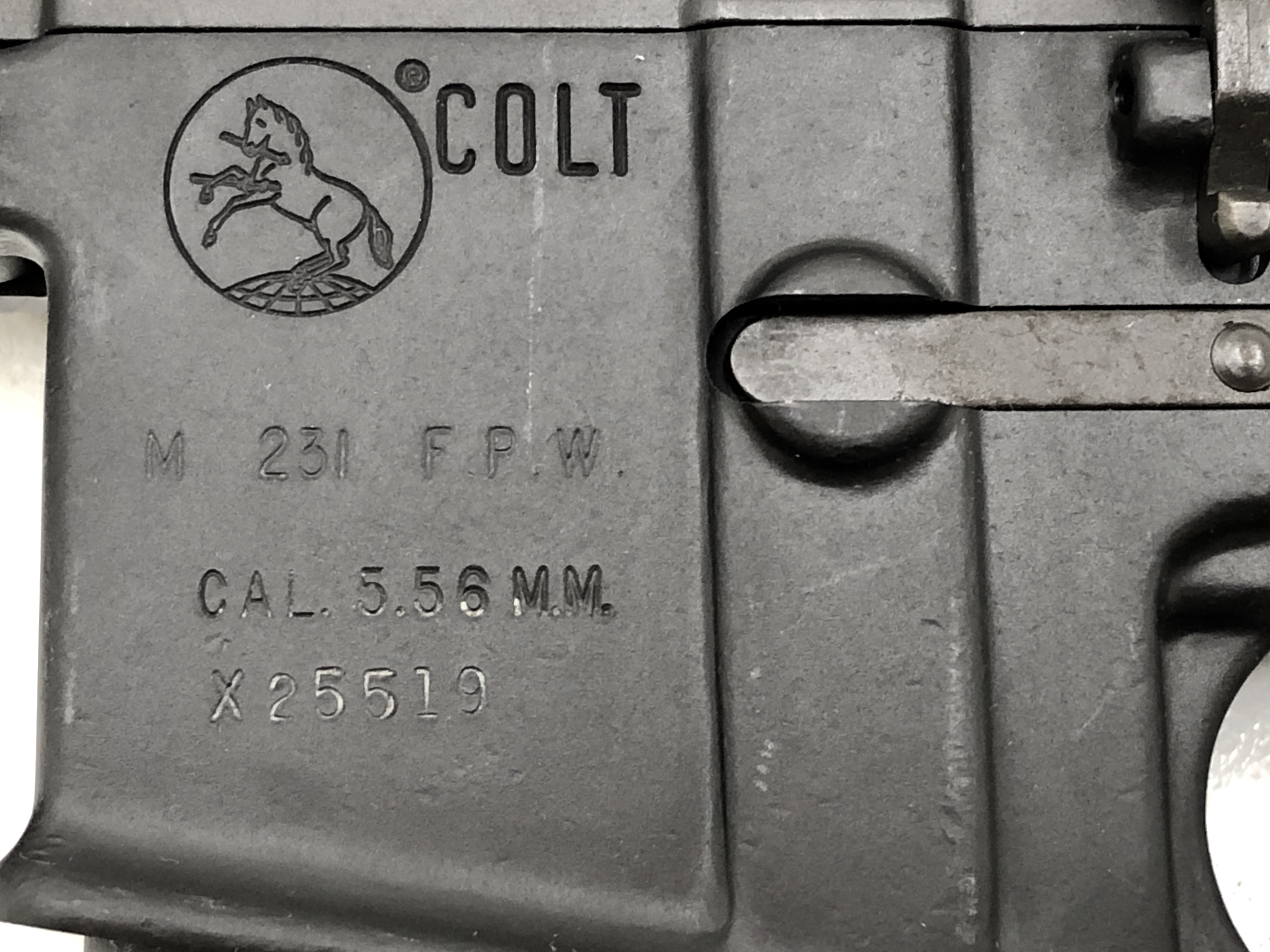 Archived Gun Listing: Rare Colt Experimental Marked M231 FPW 5.56mm ...