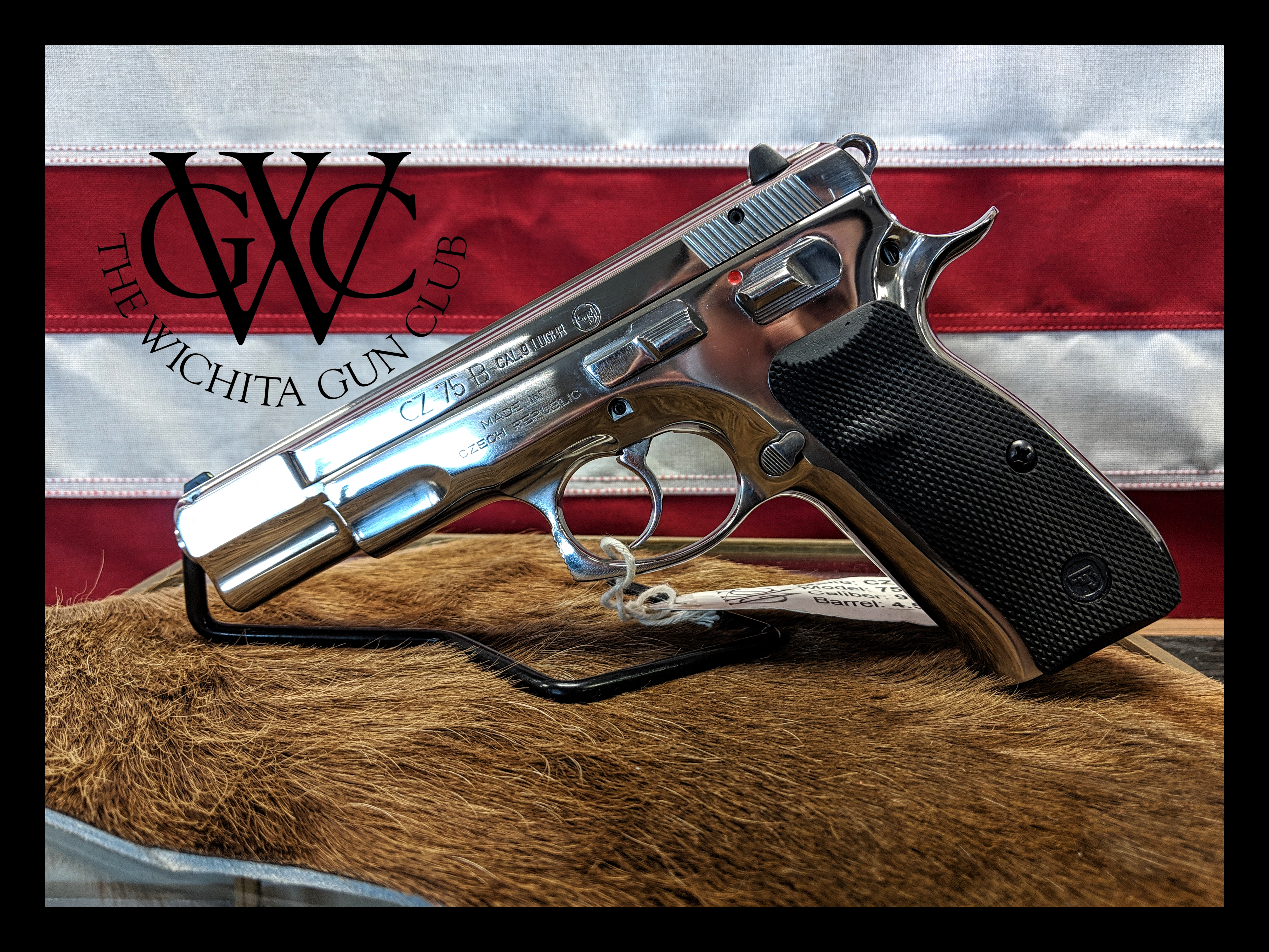 CZ 75 B Polished Stainless 9mm