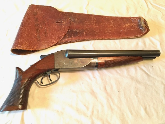 Original Ithaca Auto Burglar Pistol w/Original Holster