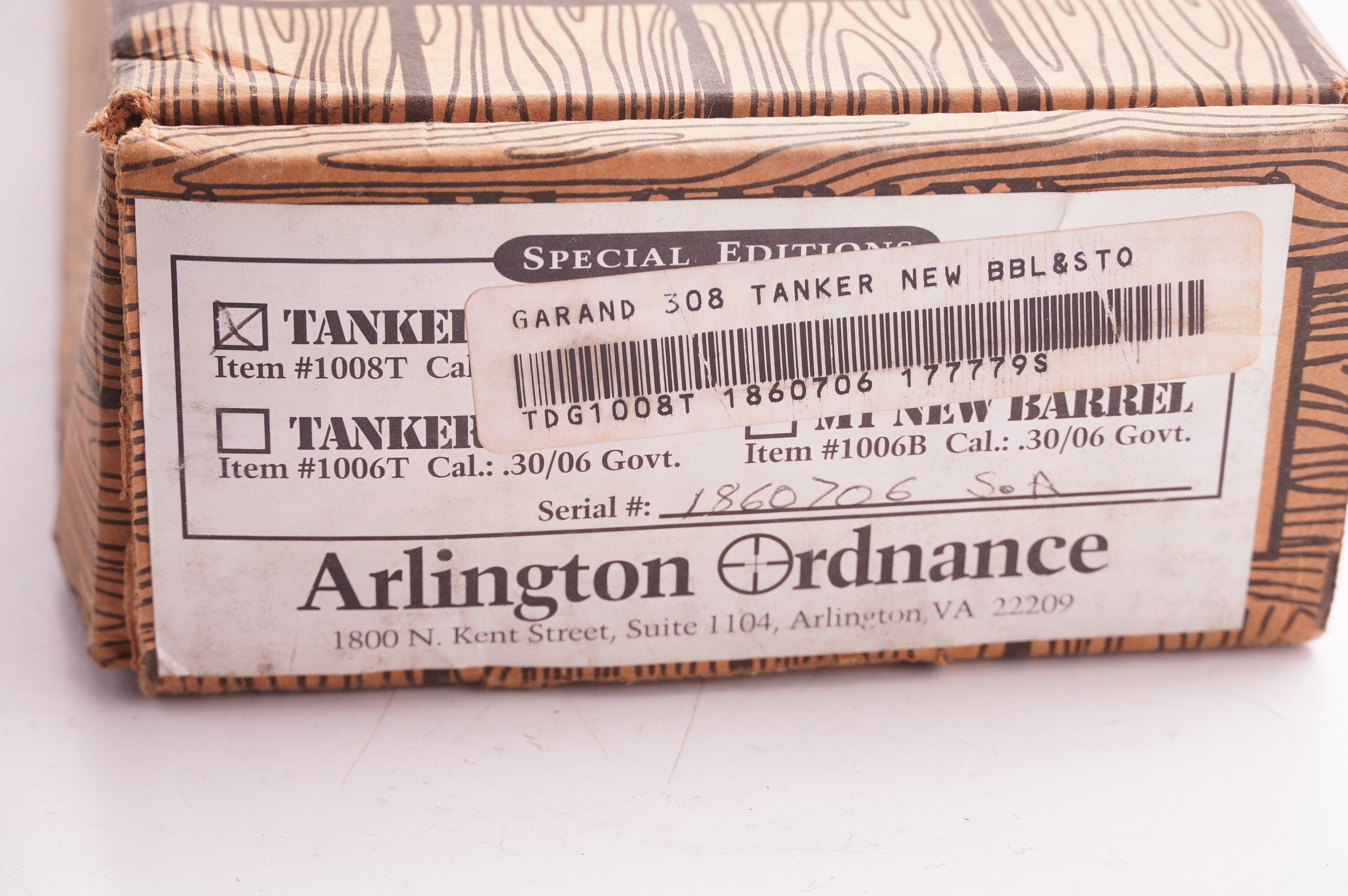 M1 Garand Tanker In Box