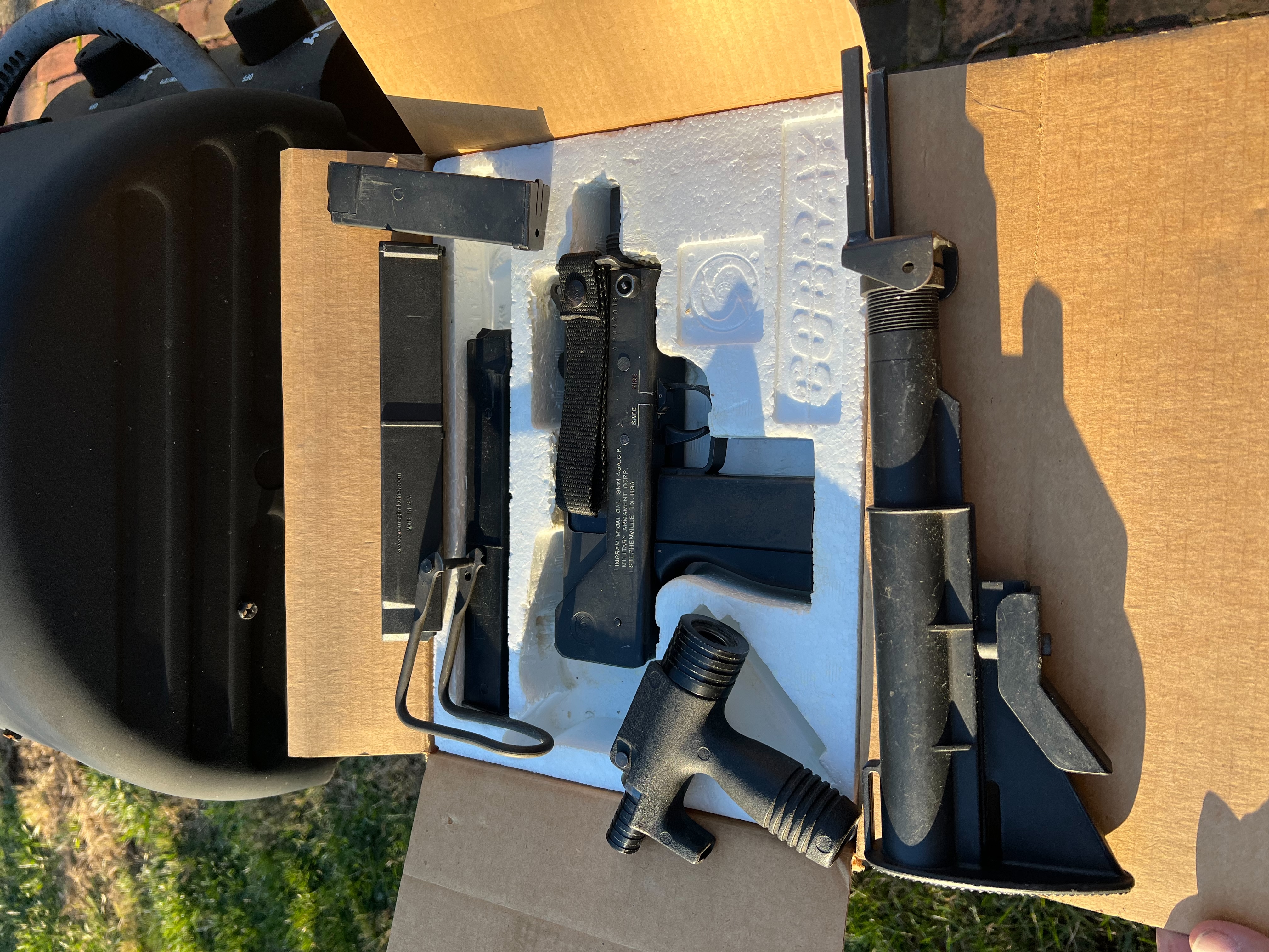 Ingram M10A1 9MM w/Original Box and Extras