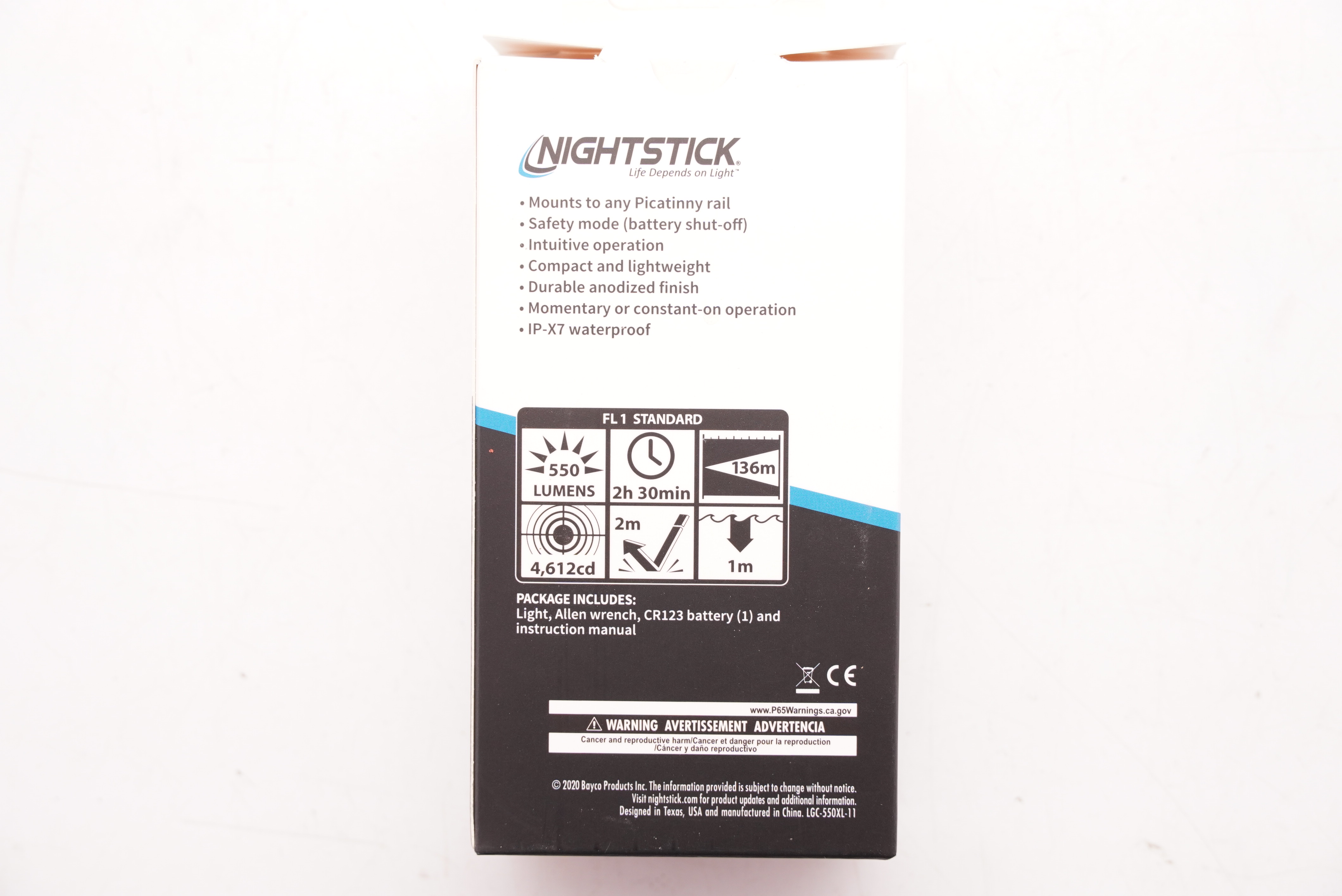 Nightstick LGC-550XL Long Gun Compact Weapon Light