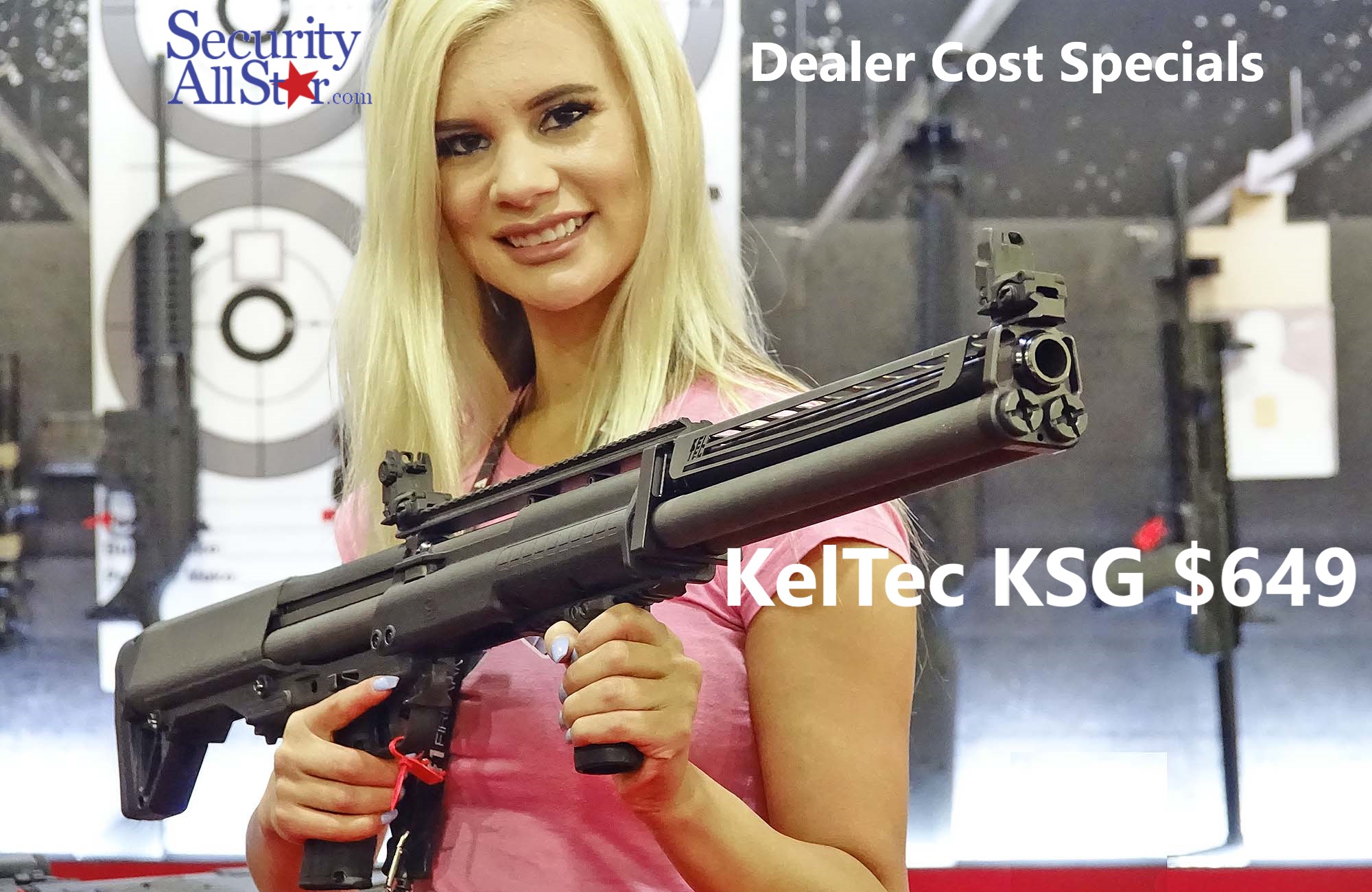 Kel-Tec, KSG, Pump Action Shotgun, 12 Gauge, 3" Chamber, 18.5" Barrel, Black Finish, Synthetic Stock, Tactical Handguard with Rails, 7+7 Rounds