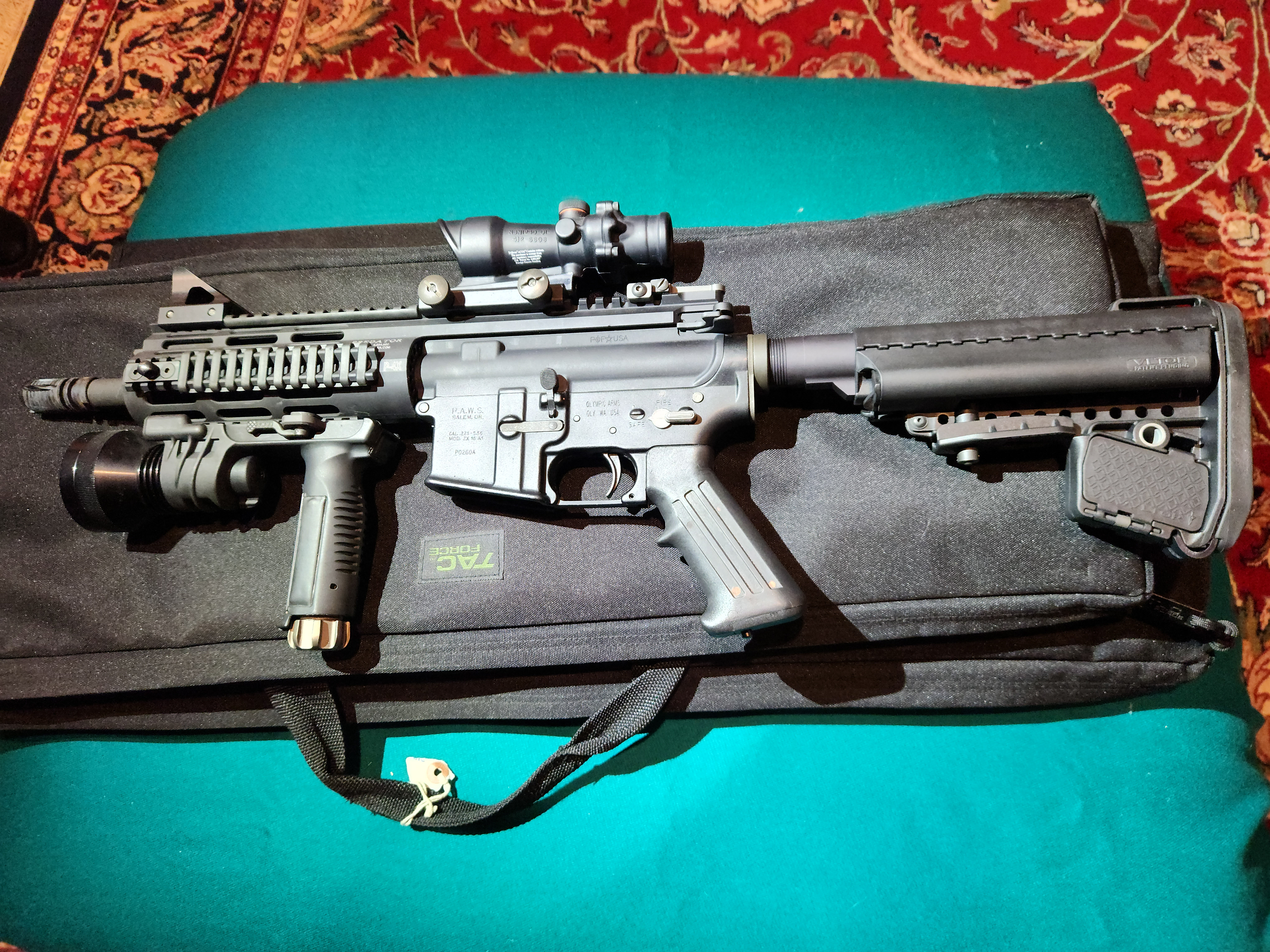 PAWS M16 Transferable Comes with: *ACOG  * Extra POF Upper w/Light