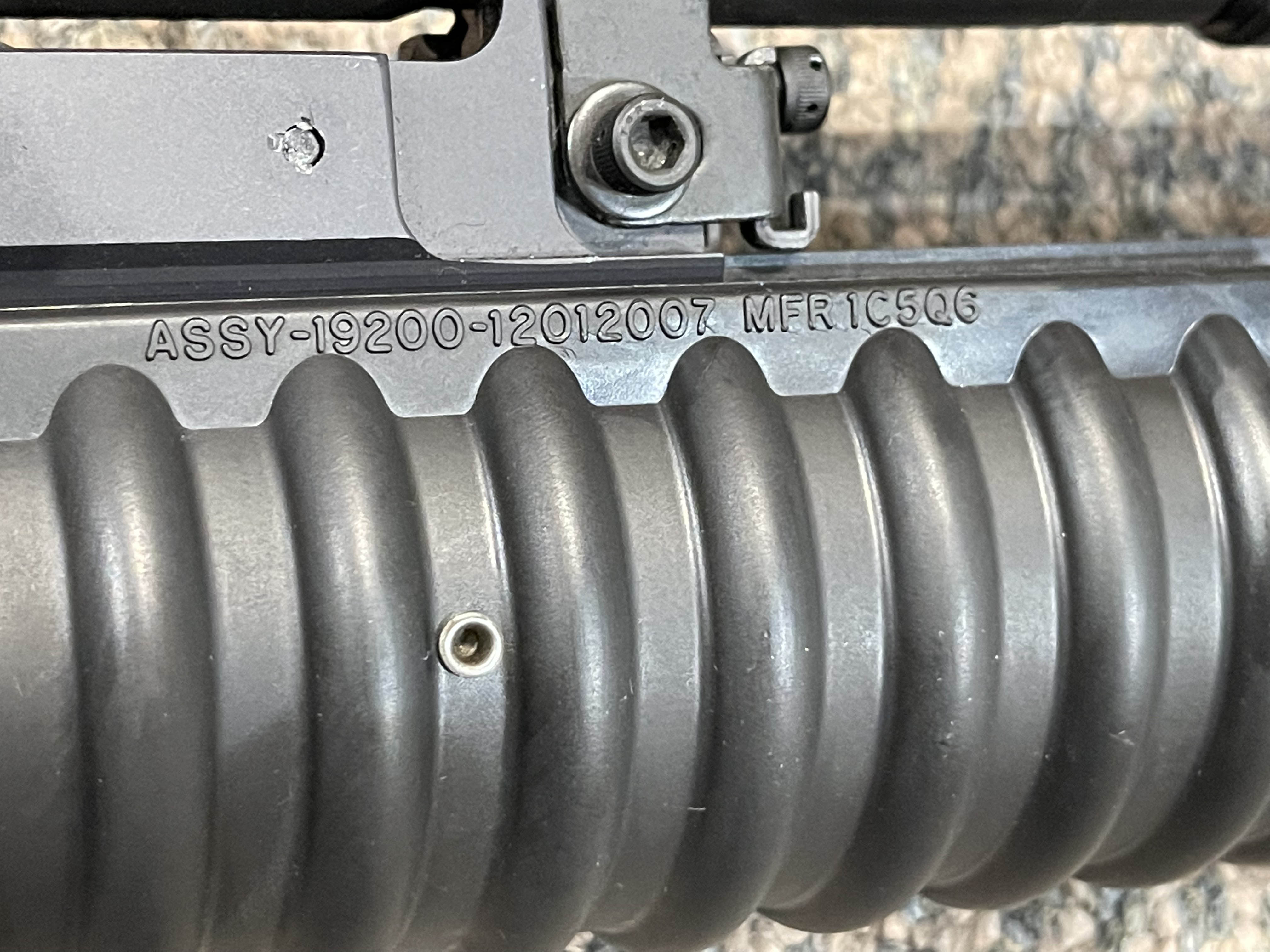 M203 Grenade Launcher on DPMS Upper Receiver