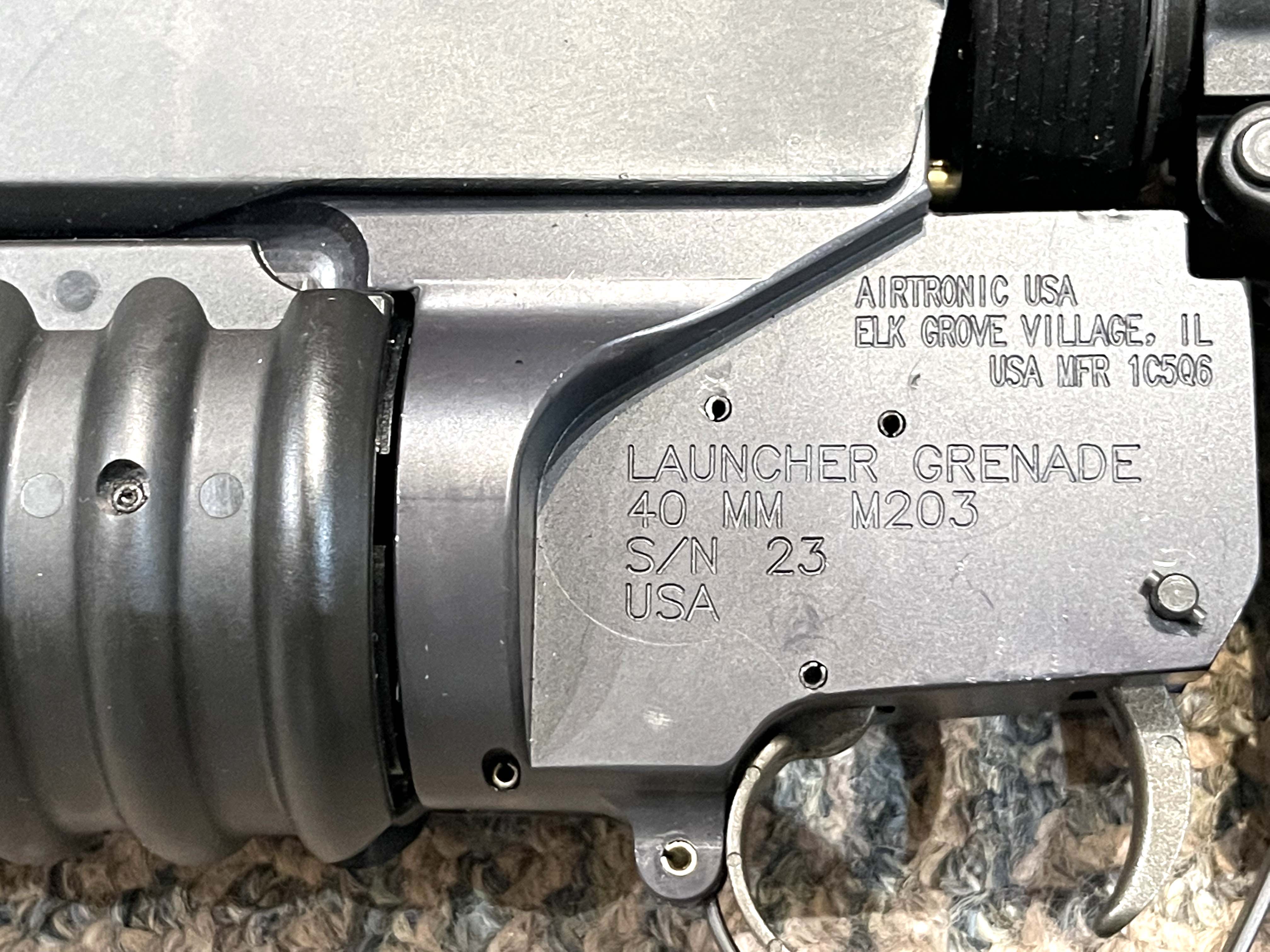 M203 Grenade Launcher on DPMS Upper Receiver