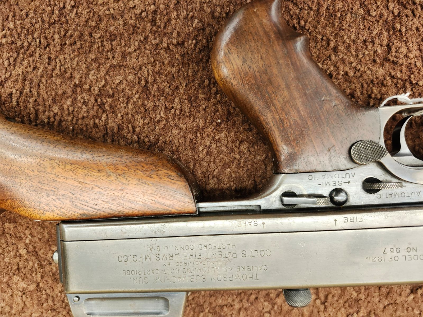 Low Serial Number Colt 1921 Thompson Transferable