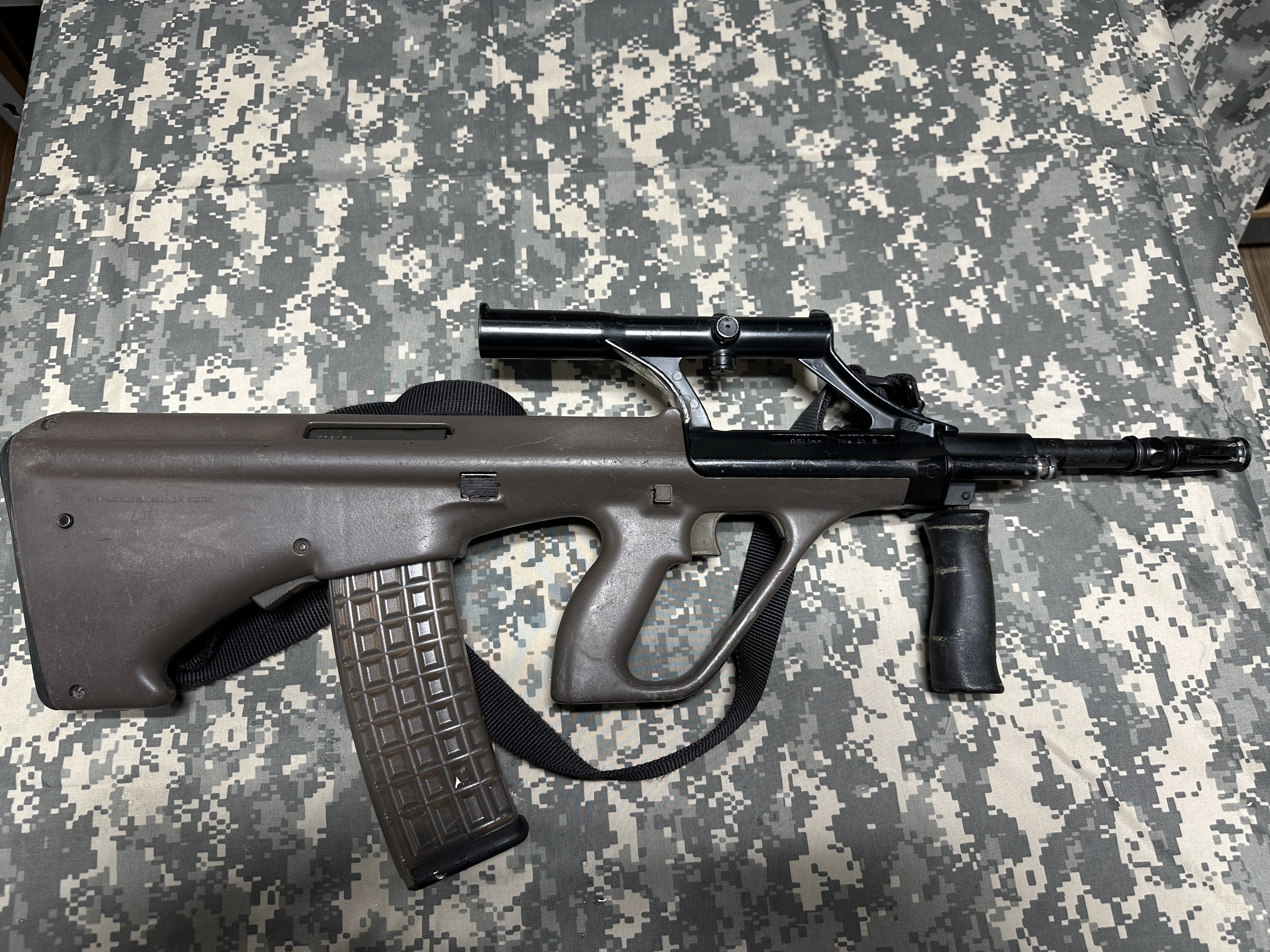 NO LAW LETTER POST SAMPLE FACTORY STEYR AUG MACHINE GUN