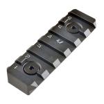 LINK QD RAIL SECTION 6 SLOTS BLACK