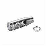 3-PORT COMPENSATOR 22 CALIBER 1/2-28 STEEL SILVER