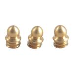 BRASS SKIRTED BEAD, 1/8'' 5-40 TPI, GOLD, 3-PAK