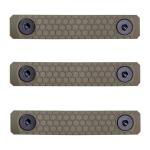 SLATE GRIP M-LOK PANELS 2-SLOT FDE 3-PACK