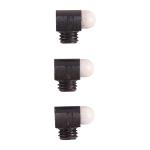 STD BEAD, 1/8'' 6-48 TPI, 5/64'' SHANK, WHITE, 3-PAK