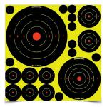 SHOOT-N-C ASS'T 1'',2'',3'',6''& 8'' BULL'S-EYE TARGET 5 SHEETS