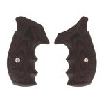 S&W N-FRAME, TAC DIAMOND, ROUND BUTT, BLACK CHERRY