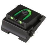 RIFLE ADJUSTABLE FIBER OPTIC 5/16'' WGOS REAR SIGHT GREEN