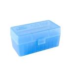 Flip Top Rifle Ammo Box 22-250 -7mm 50 Round Blue