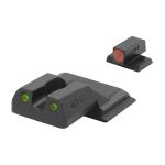 HVS SET S&W M&P SHIELD, ORANGE OUTLINE FRONT