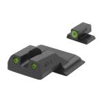 HVS SET S&W M&P SHIELD, GREEN OUTLINE FRONT