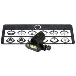 .605'' ADJ SPIRIT LEVEL TUNNEL SIGHT W/INSERTS STEEL BLK
