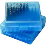 AMMO BOX 100 ROUND FLIP TOP MECH. HINGE BULLET UP .22 CLR