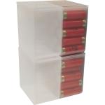 25 ROUND SHOTSHELL BOX, SOLD AS SET OF 4 CLEAR