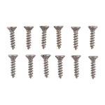 2X3/8'' STEEL FLAT HEAD WOOD SCREWS BLUED 12 PACK