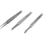 3-PIECE DIAMOND TIP PIVOT HANDLE TWEEZERS