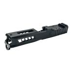 SLIDE WITH RMS CUT & COVER PLATE FOR GLOCK 43 BLACK DLC