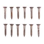 4X5/8'' STEEL FLAT HEAD WOOD SCREWS BLUED 12 PACK