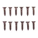 4X1/2'' STEEL FLAT HEAD WOOD SCREWS BLUED 12 PACK