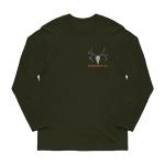 MULEY COTTON LONG SLEEVE T-SHIRT S OLIVE DRAB