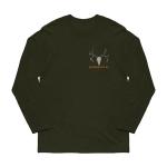 MULEY COTTON LONG SLEEVE T-SHIRT L OLIVE DRAB