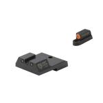CZ P-10C ORANGE FRONT & BLACK REAR, U NOTCH REAR
