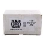 38 CAL (.358'') 130GR RNFP LEAD BULLETS 500/BOX