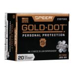 40 S&W 165GR GOLD DOT HOLLOW POINT 20/BOX