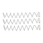 CHROME SILICON MAGAZINE SPRING FOR GLOCK~ 19 3 PACK
