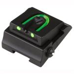 RIFLE ADJUSTABLE FIBER OPTIC 3/16'' WGOS REAR SIGHT GREEN