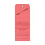 UNSAFE TO FIRE TAGS 25 PACK