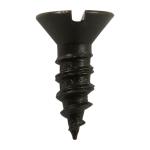 6X3/8'' STEEL FLAT HEAD WOOD SCREWS BLUED 12 PACK