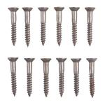 6X1'' STEEL FLAT HEAD WOOD SCREWS BLUED 12 PACK
