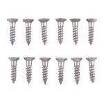 6X5/8'' STEEL FLAT HEAD WOOD SCREWS BLUED 12 PACK
