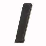 MAGAZINE 25-RD POLYMER BLACK 9MM FOR GLOCK~ 17/19/26