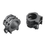 30MM SIX-HOLE PICATINNY RINGS, X-HIGH
