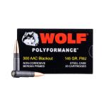 300 AAC BLACKOUT 145GR FULL METAL JACKET BIMETAL 20/BOX