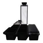TRI-CAN UTILITY BOX BLACK