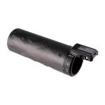SUPPRESSOR SHIELD W/U-RAC 6''X2'' CARBON FIBER W/BLK HARDWARE