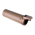 SUPPRESSOR SHIELD W/U-RAC 6''X2'' COYOTE TAN W/TAN HARDWARE