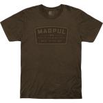 GO BANG PARTS COTTON T-SHIRT SMALL BROWN